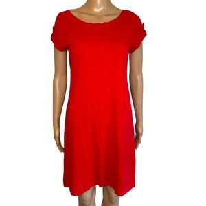 Banana Republic Casual Round Neck Short Sleeve Pullover Mini Sundress Dress